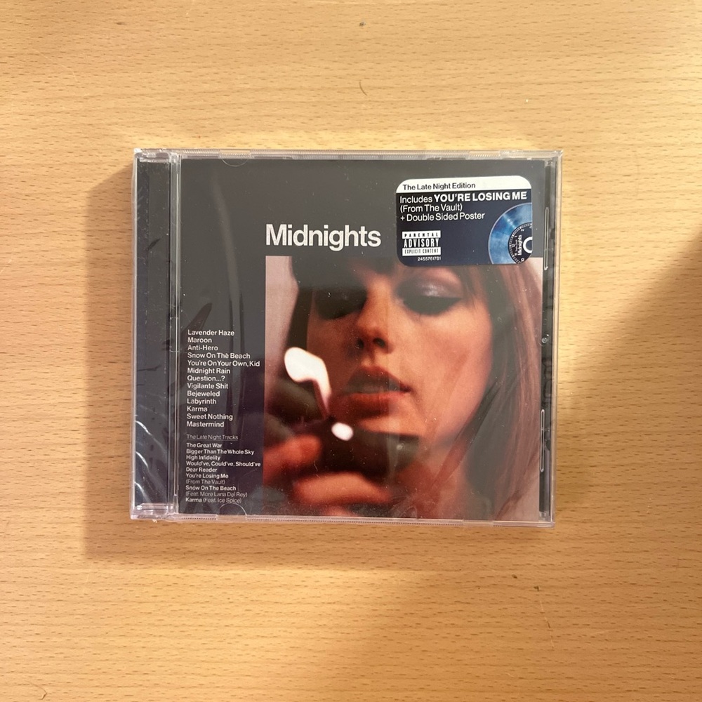 Taylor Swift Midnights Late Night Edition CD Metlife NJ NY Exclusive New